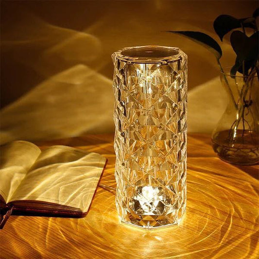 Modern Crystal Rose Rechargeable Lamp