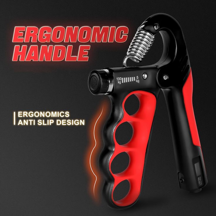 Build Iron Grip Strength 💪 Adjustable Hand Grip (5–100kg) with Counter