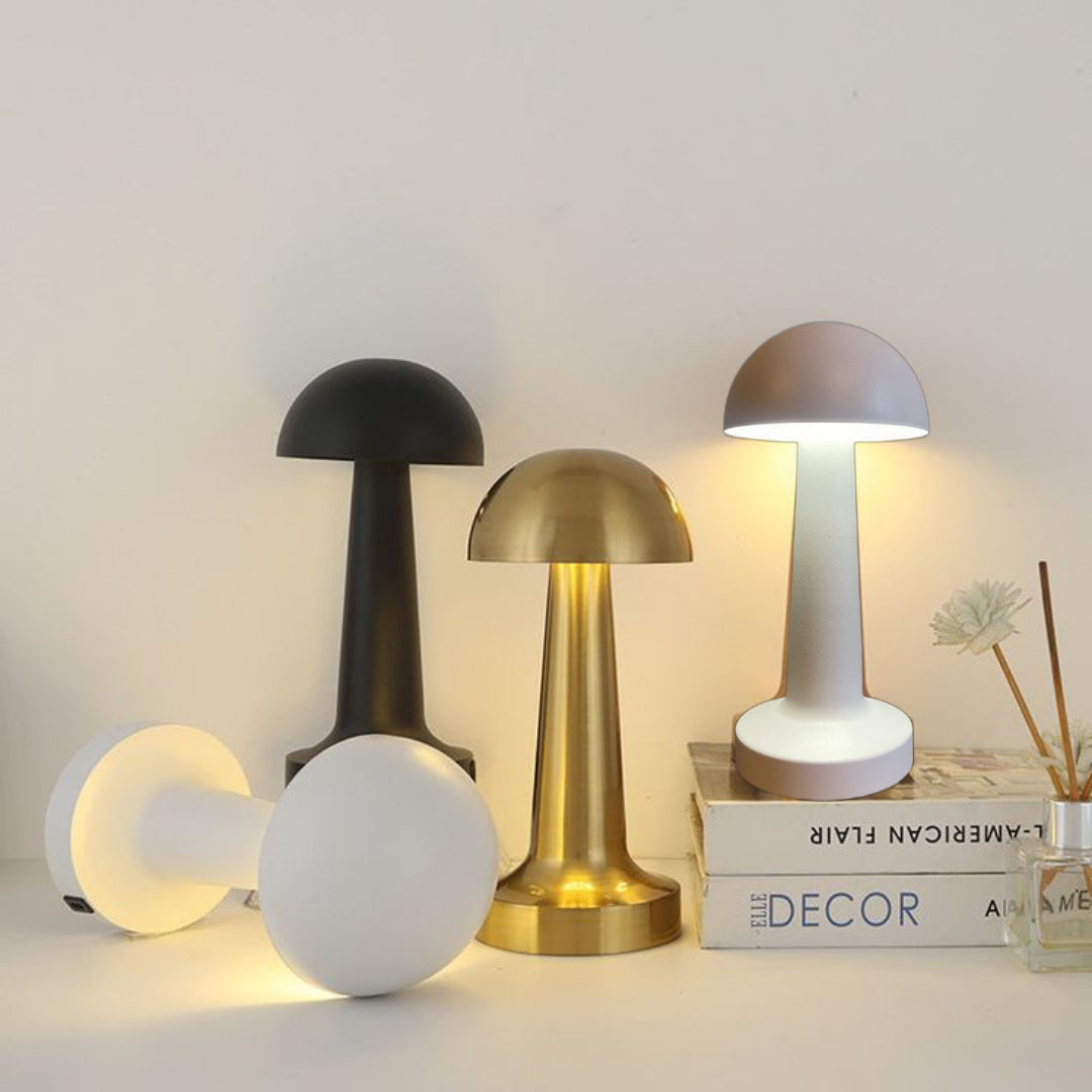 Touch LED Mushroom Table Lamp (Cordless)