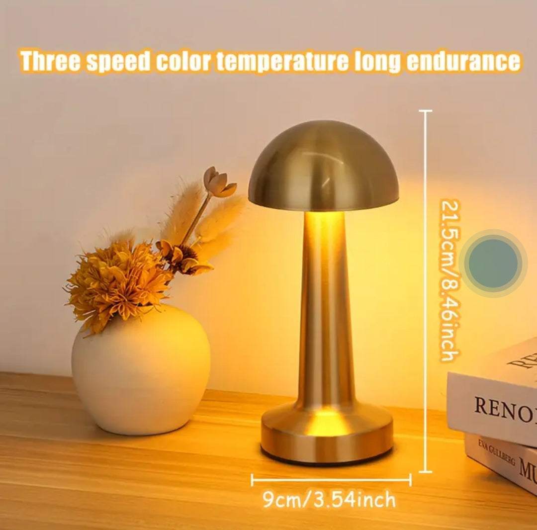 Touch LED Mushroom Table Lamp (Cordless)