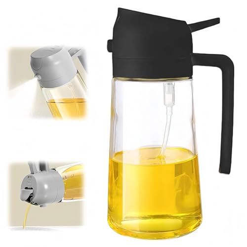 2-in-1 Oil Spray & Dispenser Bottle | For Healthy, Mess-Free Cooking