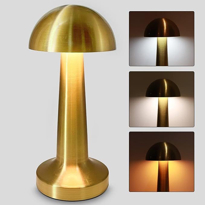Touch LED Mushroom Table Lamp (Cordless)