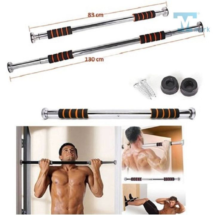 Heavy-Duty Adjustable Door Pull-Up Bar – No Drill Home Fitness Equipment
