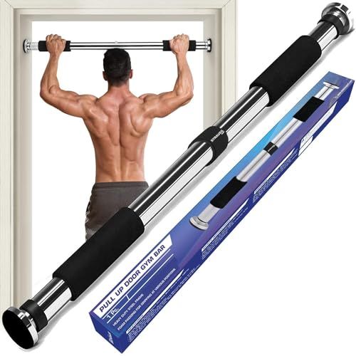 Heavy-Duty Adjustable Door Pull-Up Bar – No Drill Home Fitness Equipment