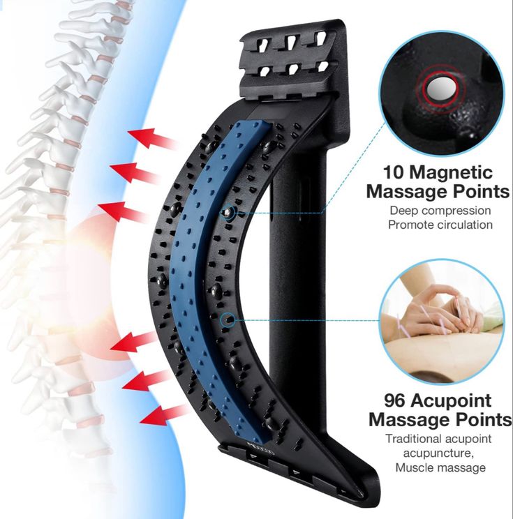 Adjustable Back Stretcher & Posture Corrector – Lumbar Pain Relief Device.