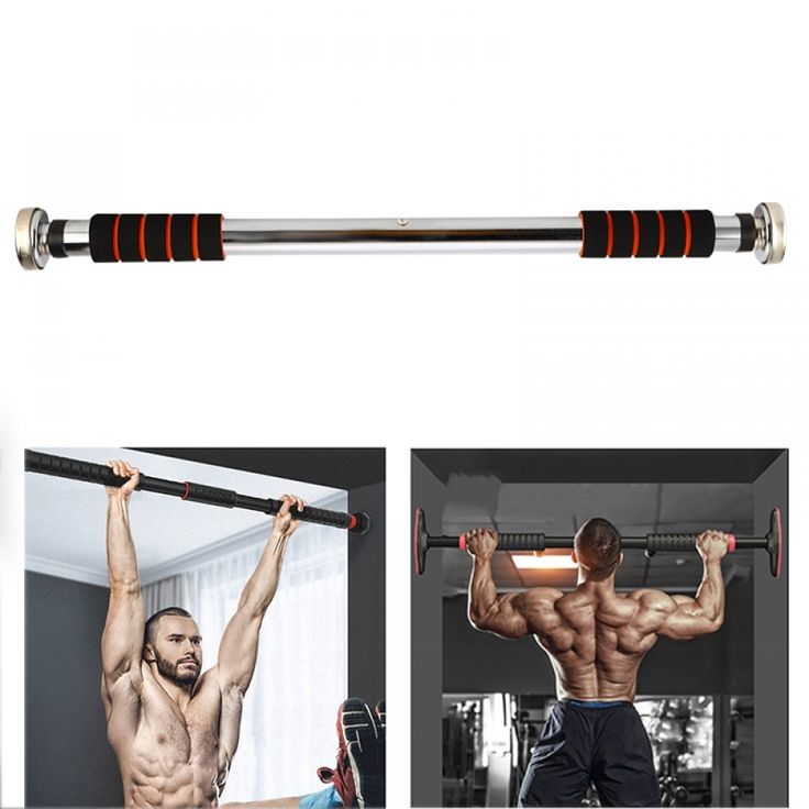 Heavy-Duty Adjustable Door Pull-Up Bar – No Drill Home Fitness Equipment