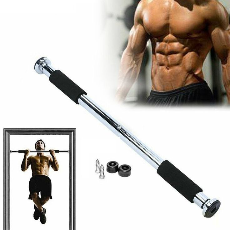 Heavy-Duty Adjustable Door Pull-Up Bar – No Drill Home Fitness Equipment