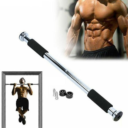 Heavy-Duty Adjustable Door Pull-Up Bar – No Drill Home Fitness Equipment
