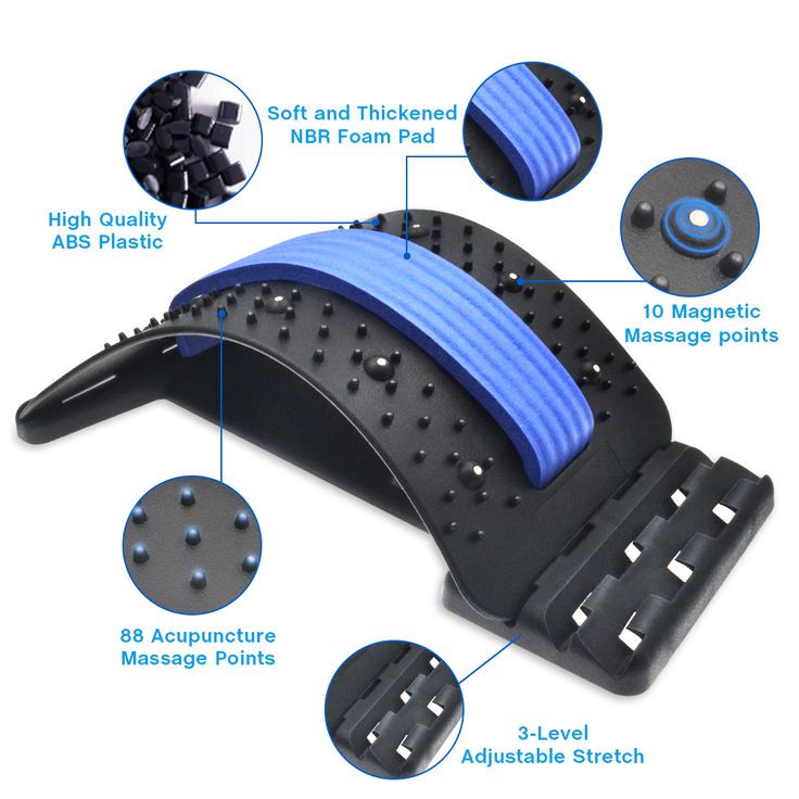 Adjustable Back Stretcher & Posture Corrector – Lumbar Pain Relief Device.