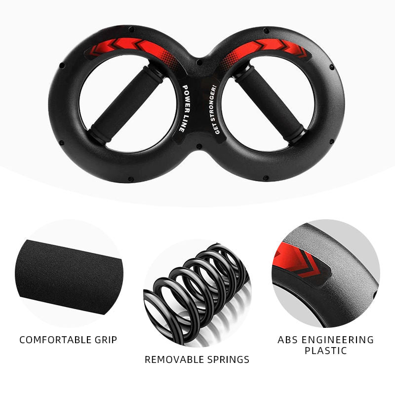 Dual Ring Wrist Twister Exerciser(20 kg) – Arm Strength & Grip Builder for Men | I&M Creations