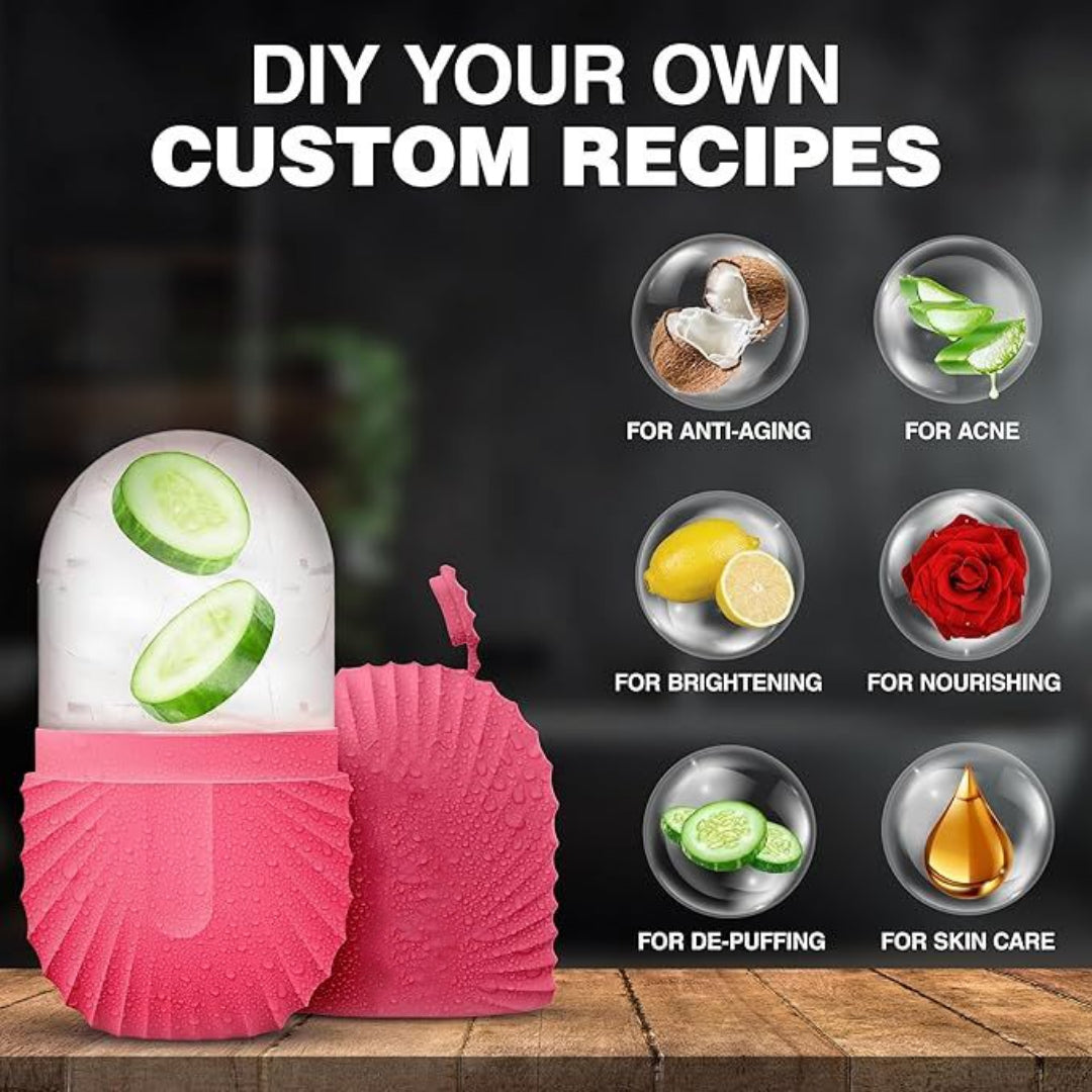 🧊 Silicone Ice Roller – Face & Eye Refreshing Massager | De-Puff, Tone & Glow Naturally |Special Value Pack 🎁
⭐ – Free Home Delivery + Free Gift ⭐(Khana kaaba 🕋book mark)