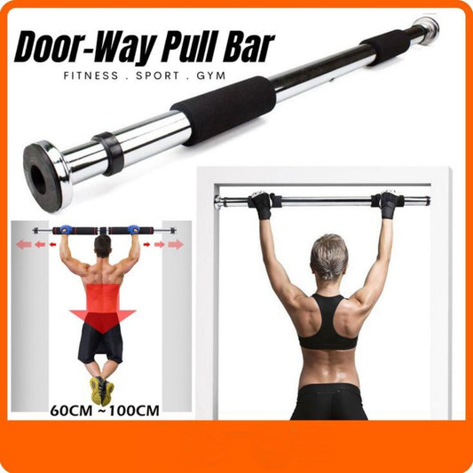 Heavy-Duty Adjustable Door Pull-Up Bar – No Drill Home Fitness Equipment
