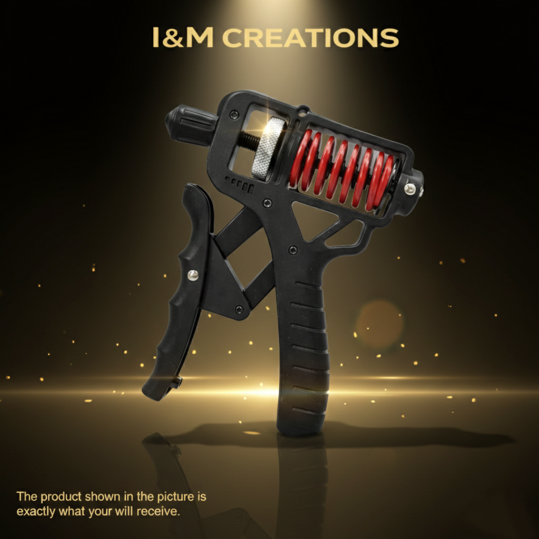 I&M Heavy duty Adjustable Hand Grip Strengthener 5–165kg.Ergonomic Wrist, Arm & Finger Trainer
