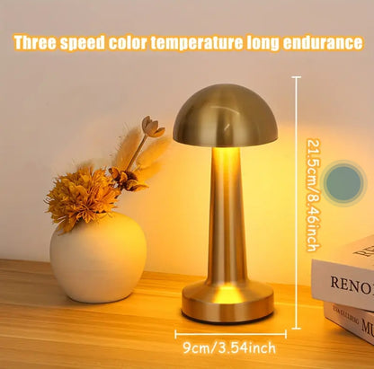 Touch LED Mushroom Table Lamp (Cordless)