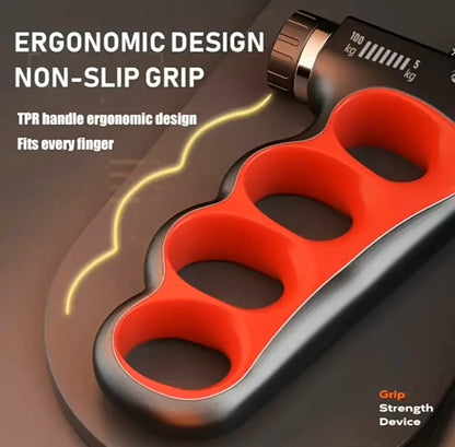 Build Iron Grip Strength 💪 Adjustable Hand Grip (5–100kg) with Counter