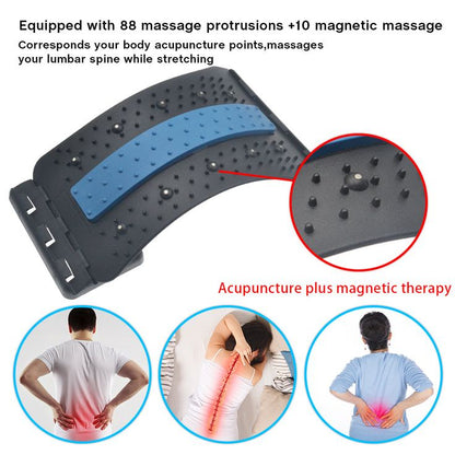 Adjustable Back Stretcher & Posture Corrector – Lumbar Pain Relief Device.