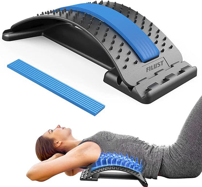 Adjustable Back Stretcher & Posture Corrector – Lumbar Pain Relief Device.