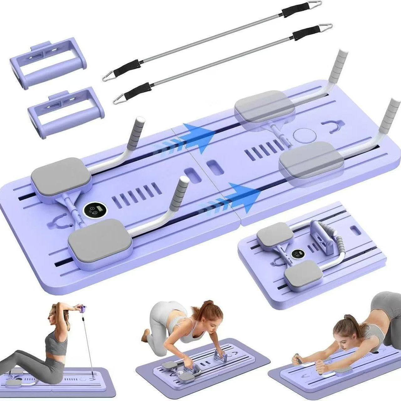 Portable 7-in-1 Pilates Board Foldable Full-Body Training System💪