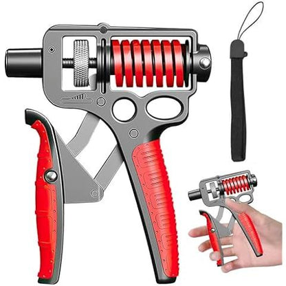Adjustable Hand Grip Strengthener 5–165kg with Counter | Ergonomic Wrist, Arm & Finger Trainer