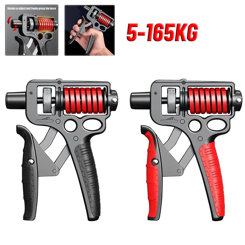 Adjustable Hand Grip Strengthener 5–165kg with Counter | Ergonomic Wrist, Arm & Finger Trainer
