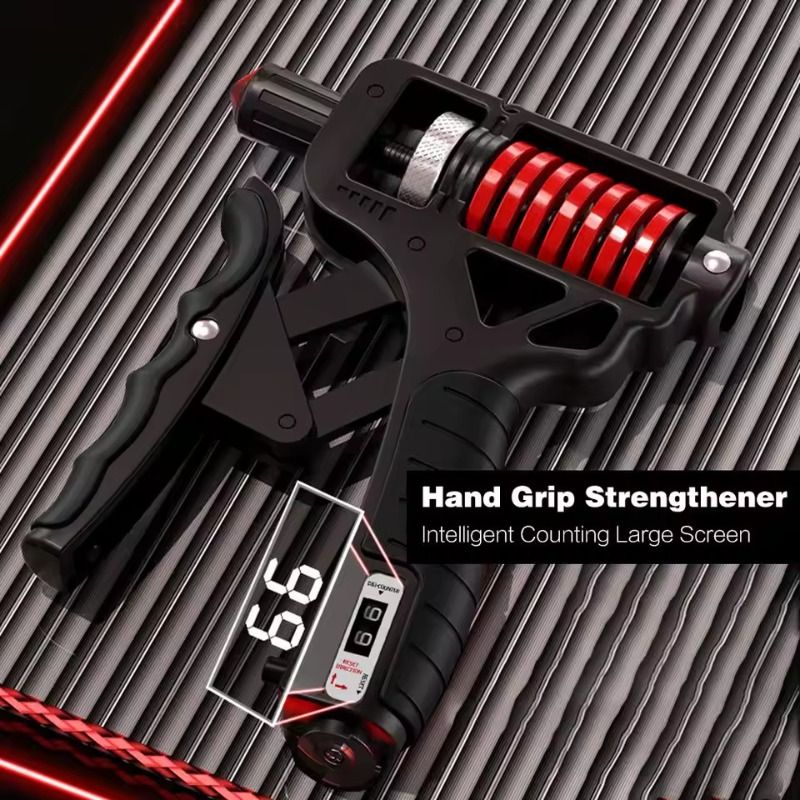 Adjustable Hand Grip Strengthener 5–165kg with Counter | Ergonomic Wrist, Arm & Finger Trainer