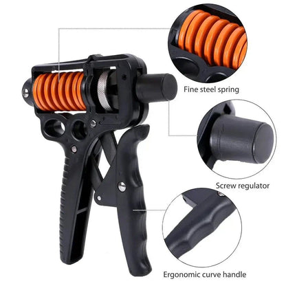 Adjustable Hand Grip Strengthener 5–165kg with Counter | Ergonomic Wrist, Arm & Finger Trainer
