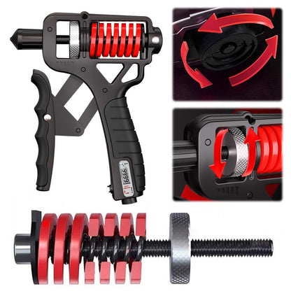 Adjustable Hand Grip Strengthener 5–165kg with Counter | Ergonomic Wrist, Arm & Finger Trainer
