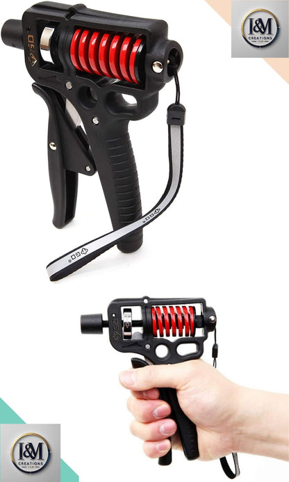 Heavy duty Adjustable Hand Grip Strengthener 5–165kg.Ergonomic Wrist, Arm & Finger Trainer