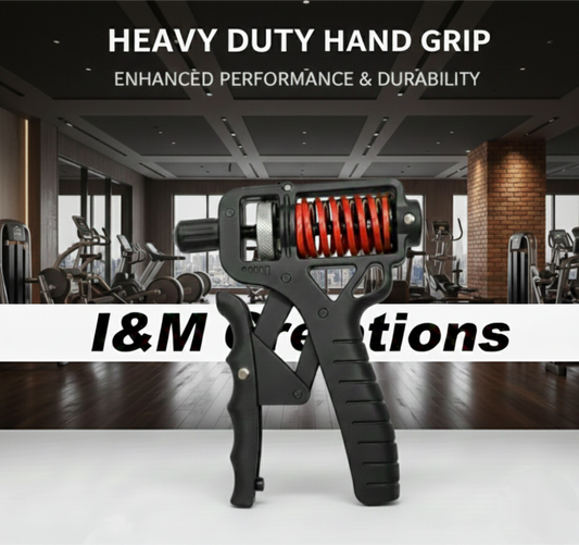 I&M Heavy duty Adjustable Hand Grip Strengthener 5–165kg.Ergonomic Wrist, Arm & Finger Trainer