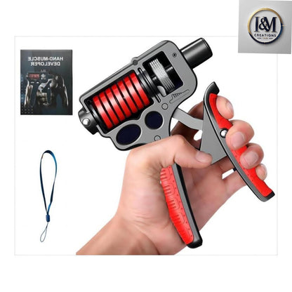 Heavy duty Adjustable Hand Grip Strengthener 5–165kg.Ergonomic Wrist, Arm & Finger Trainer