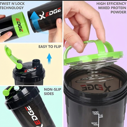 High quality PowerBlend Protein Shaker Bottle – Leakproof Gym & Fitness Mixer