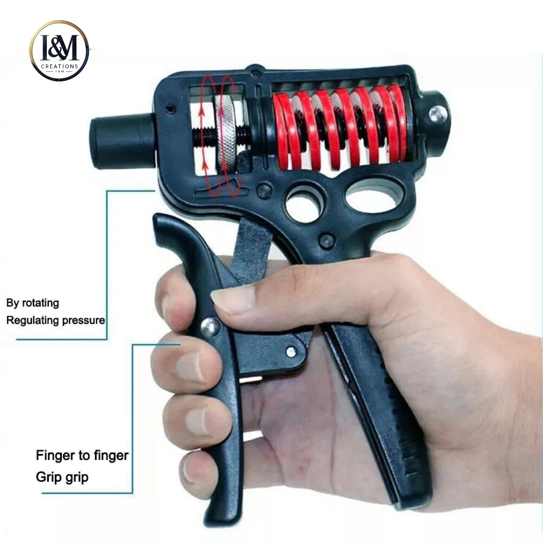 Heavy duty Adjustable Hand Grip Strengthener 5–165kg.Ergonomic Wrist, Arm & Finger Trainer