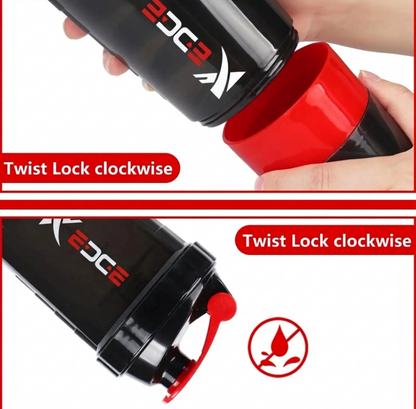 High quality PowerBlend Protein Shaker Bottle – Leakproof Gym & Fitness Mixer